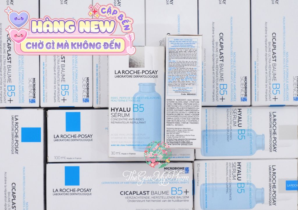 Laroche Posay - Tinh Chất Hyalu B5 Hyaluronic Acid Serum (30ml) Ko Tđ