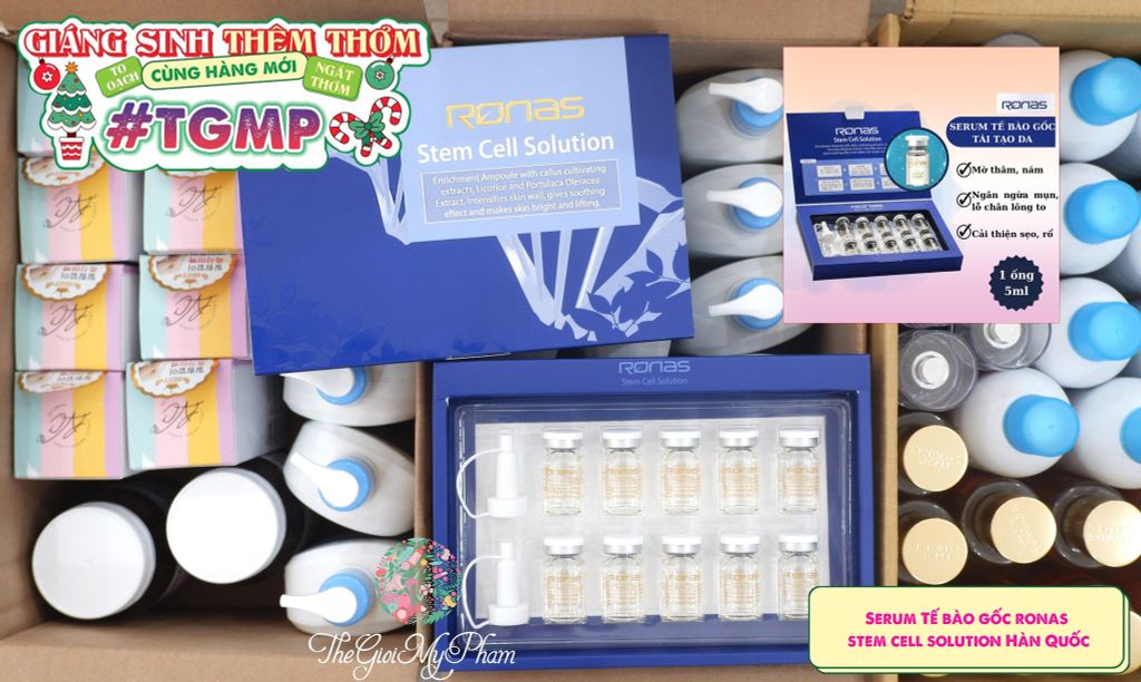 Tinh Chất Tế Bào Gốc Ronas Stem Cell Solution 10 ống x 5ml