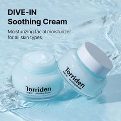 Kem Dưỡng Ẩm Làm Dịu Da Torriden DIVE-IN Low Molecule Hyaluronic Acid Soothing Cream 100ml