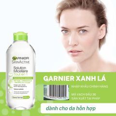 Garnier - Tẩy Trang 400ml #Xanh Lá