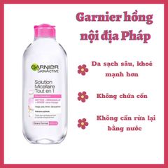 Garnier - Tẩy Trang 400ml #Hồng