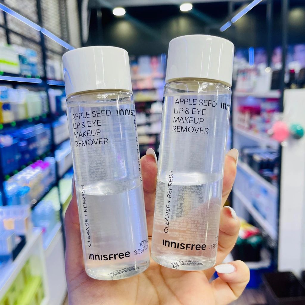 Tẩy Trang Mắt Môi Innisfree Apple Seed Lip & Eye Makeup Remover 100ml