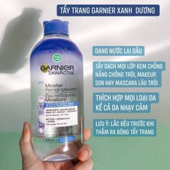 Garnier - Tẩy Trang 400ml #Xanh-Dầu