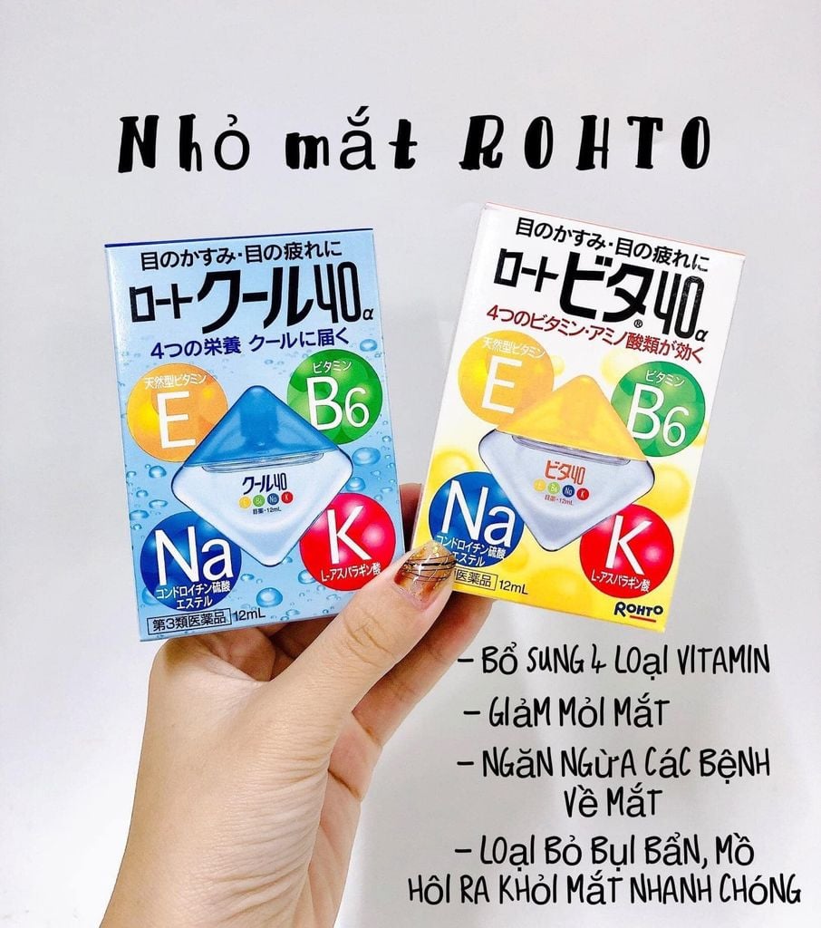 Nhỏ Mắt Rohto Nhật #Xanh