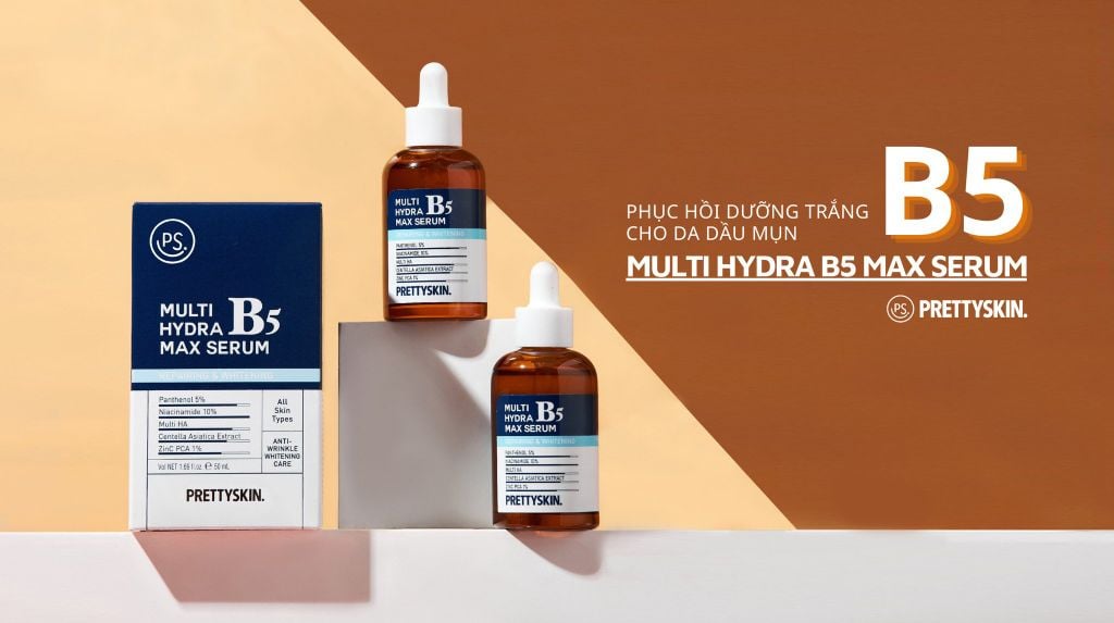 Tinh Chất Phục Hồi Cho Da Dầu PrettySkin Multi Hydra B5 Max Serum 50ml