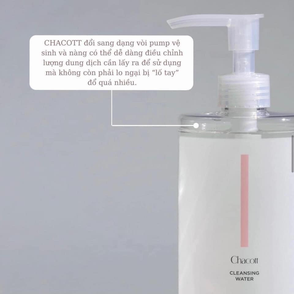 Nước Tẩy Trang Chacott 500ml Mẫu MớiNước Tẩy Trang Chacott 500ml Mẫu Mới –  Thế Giới Mỹ Phẩm Bình Dương