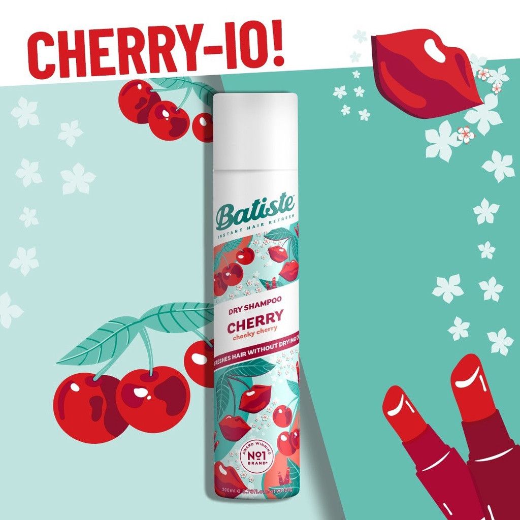 Dầu Gội Khô Batiste 200ml #Cherry