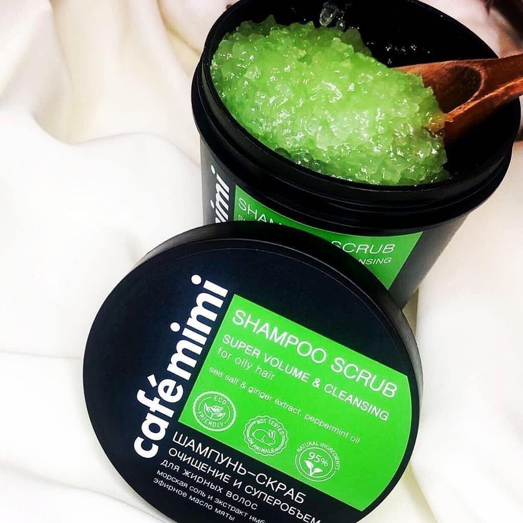 Gội Tẩy Tế Bào Chết Da Đầu CAFE MIMI Shampoo Scrub 300g #Xanh Lá