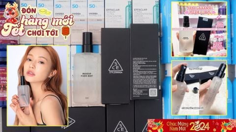Xịt Khóa Nền Trang Điểm 3CE Shimmer Makeup Fixer 95ml (Không Nhũ)