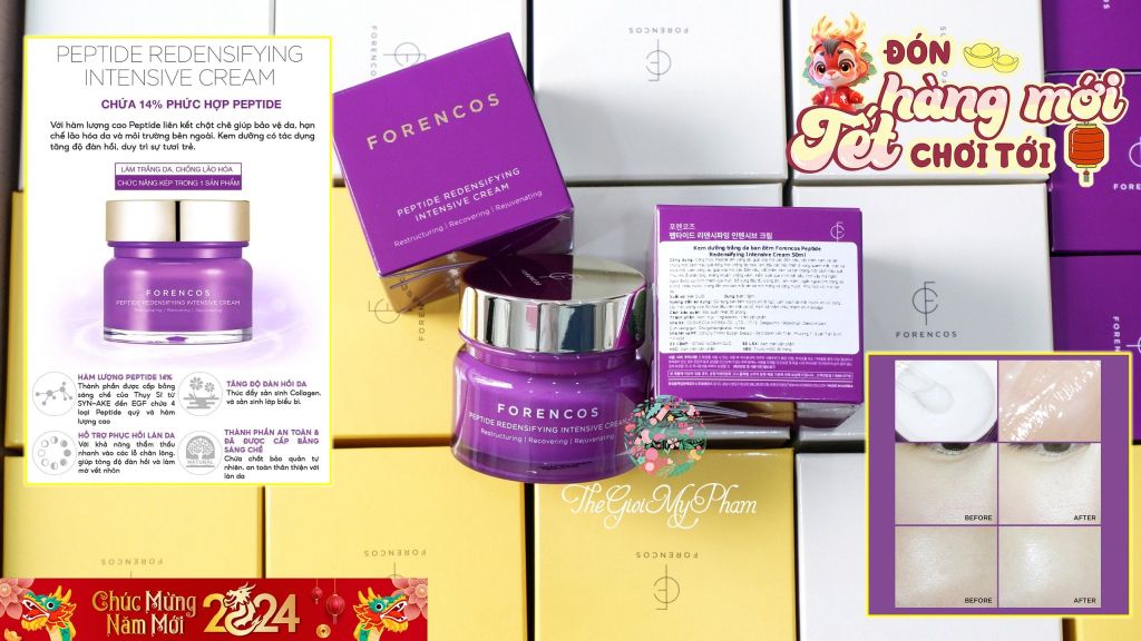 Kem Forencos Peptide Redensifying Intensive Cream 50ml Tím