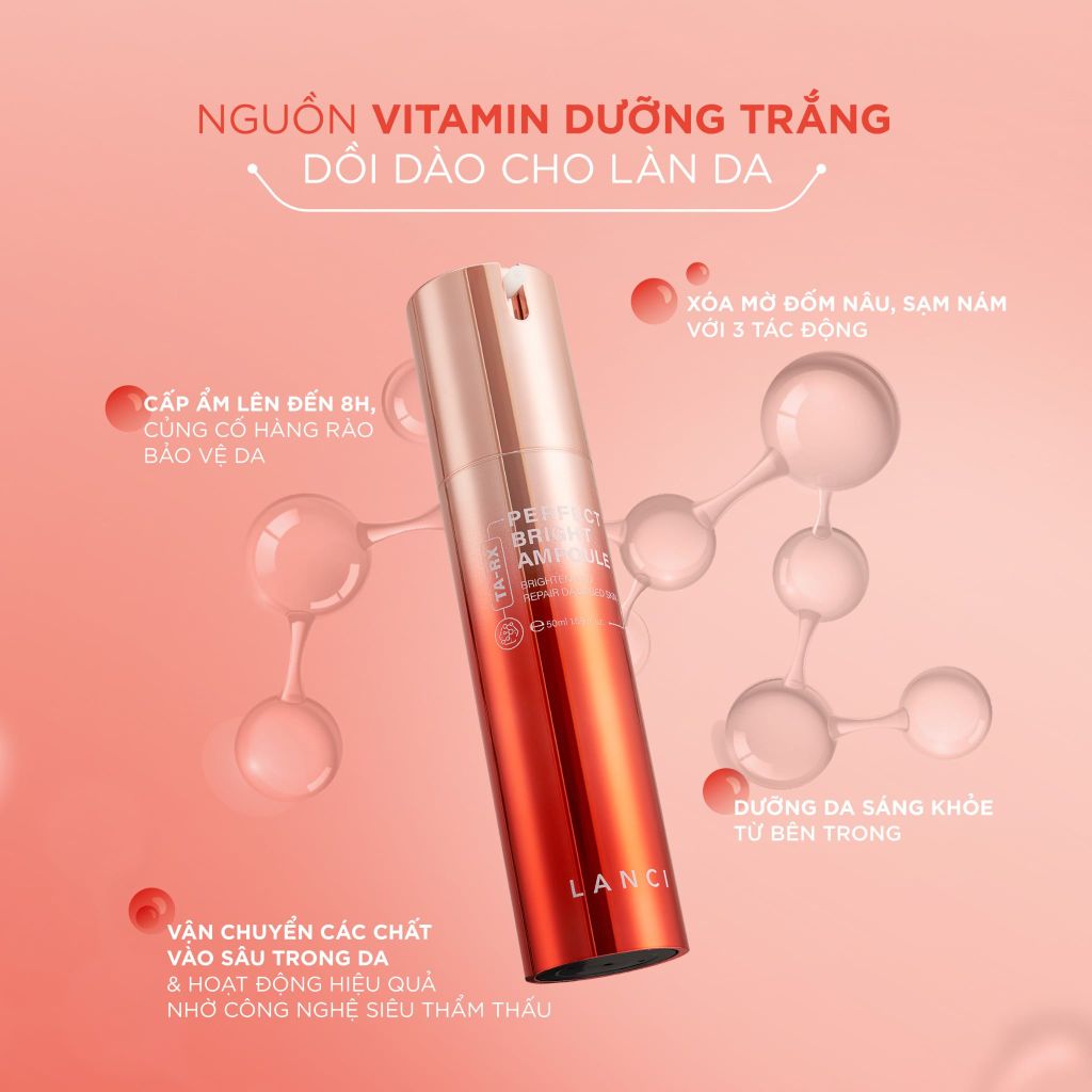 Serum Dưỡng Trắng Da, Mờ Đốm Nâu Lanci Perfect Bright Ampoule (Ko Tđ)