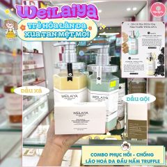 Weilaiya - Bộ Dầu Gội Xả Phục Hồi Đa Tầng Nấm Truffle Weilaiya 450ml x 2 ( ko tđ)