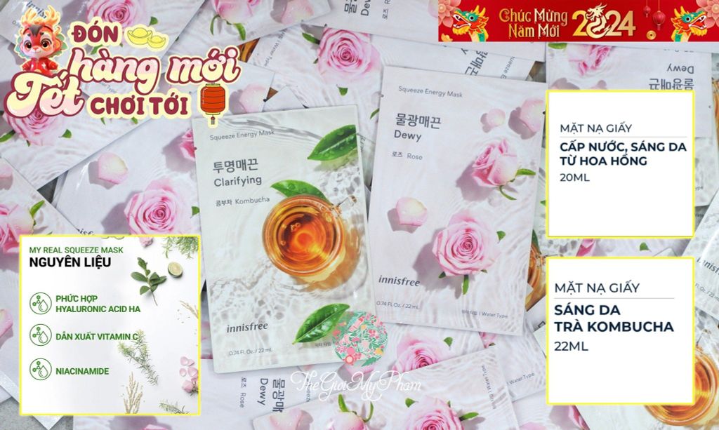 Innisfree - Mặt Nạ #Rose