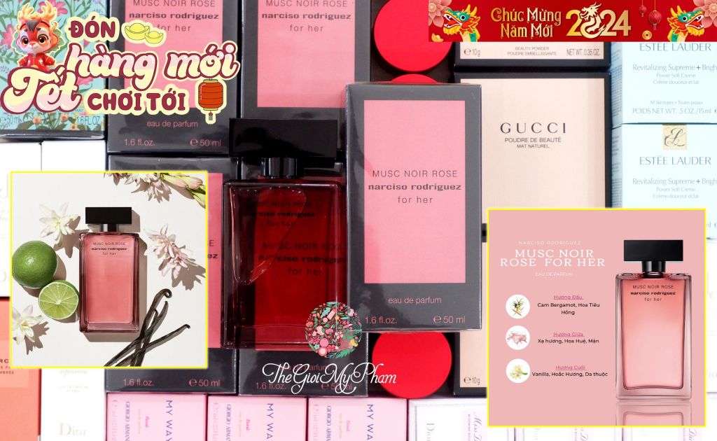 Naricso - Musc Noir Rose For Her EDP 50ml (Ko Tđ)