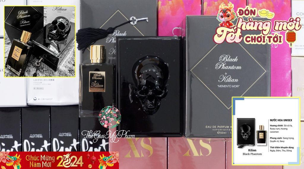 Nước Hoa Unisex Killian Black Phantom - Memento Mori 50ml (Ko tđ)