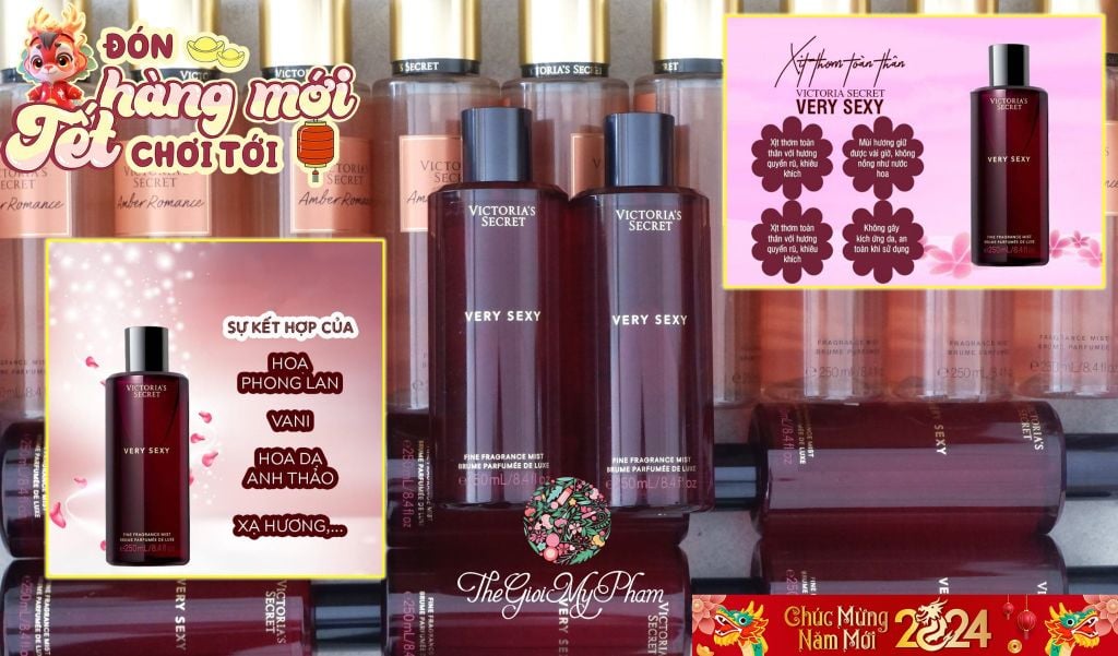 Xịt Thơm Body Victoria's Secret Very Sexy 250ml ( Ko Tđ)