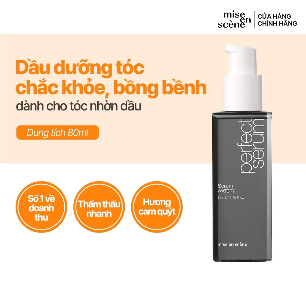 Tinh Chất Dưỡng Tóc Mise En Scene Perfect Serum 80ml #Watery Mẫu Mới