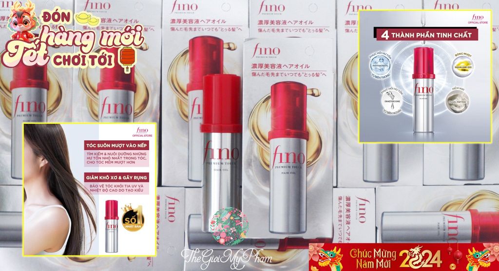 Dầu Dưỡng Tóc Fino Shiseido Premium Touch Cải Thiện Tóc Hư Tổn 70ml