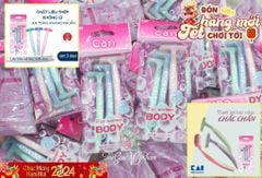 Dao Cạo Cho Nữ KAI Dành Cho Cơ Thể Cán Chữ T (3 Cây)