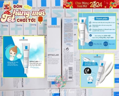 Kem Dưỡng La Roche-Posay K+ Giảm Mụn Đầu Đen & Bóng Nhờn 40ml