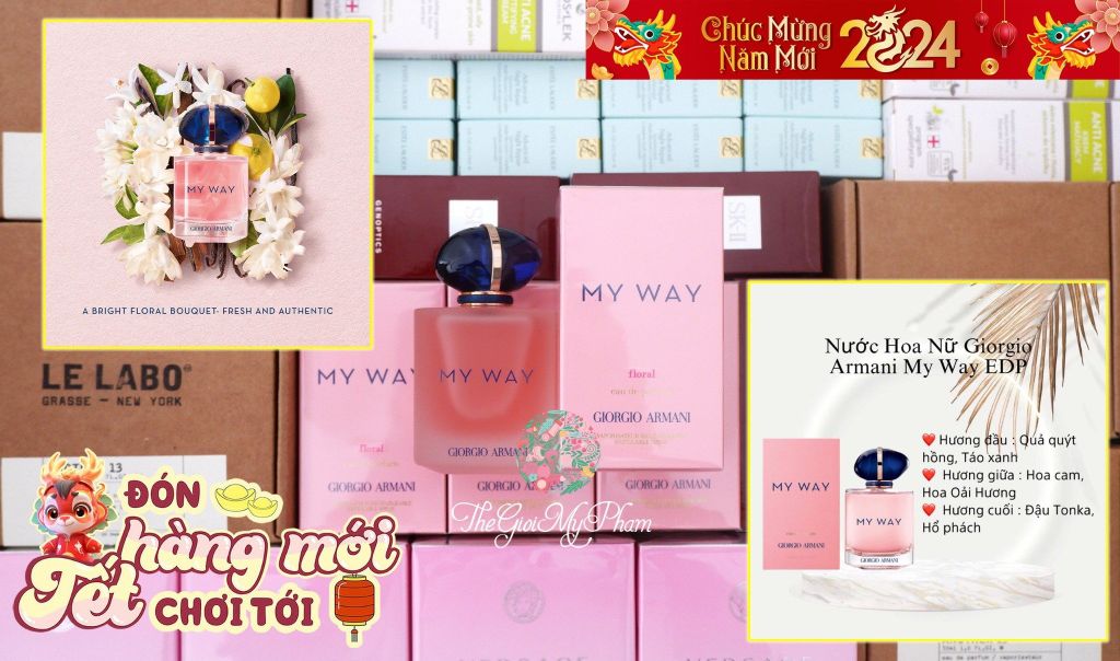 Nước Hoa Nữ Giorgio Armani My Way Floral EDP 90ml (Ko Tđ)