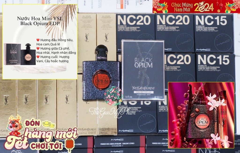 Nước Hoa Nữ YSL Black Opium EDP 50ml (Ko Tđ)