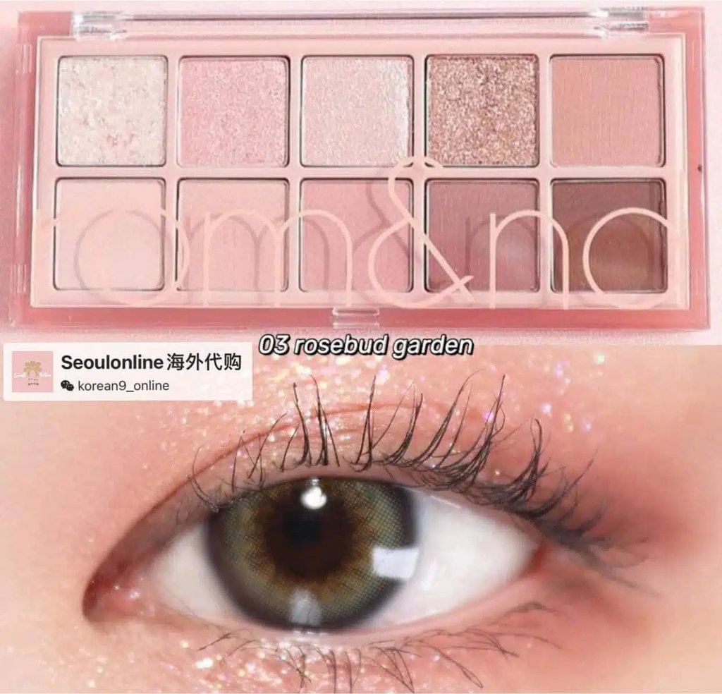 Phấn Mắt 10 Ô Rom&nd Better Than Palette #03 Rosebud Garden