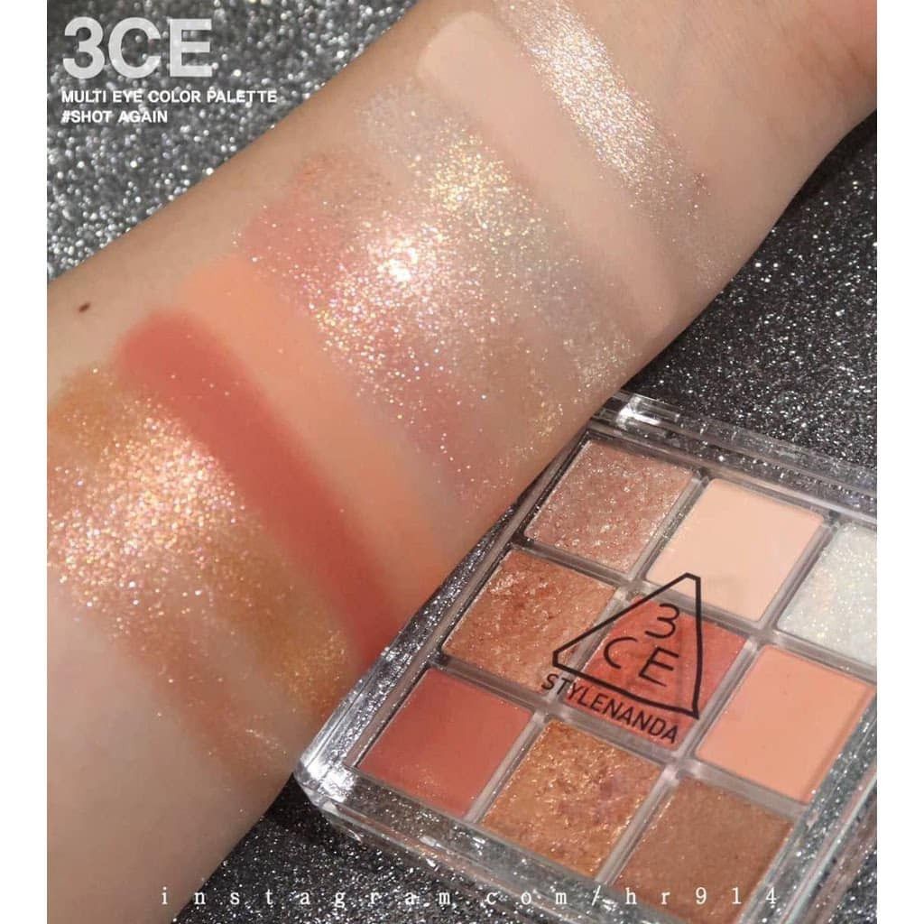 3CE - Multi Eye Color Palette #Shot Again (Vỏ Trắng-Ko tđ)