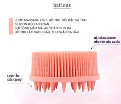 Lược Gội Đầu, Lược Tắm Gội 2in1 BATIOUS Đa Năng