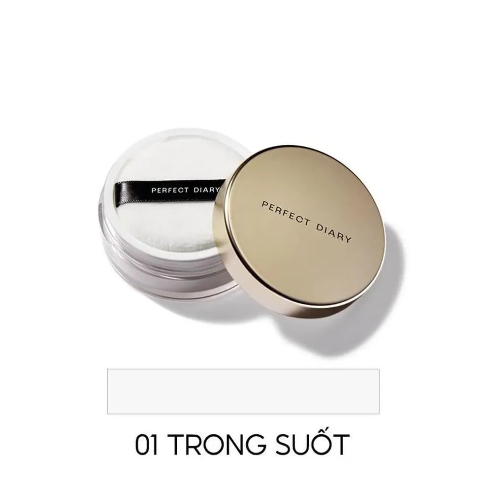 Phấn Phủ Perfect Diary Weightless Soft Velvet Blurring Loose Powder 7g #01 Trong suốt