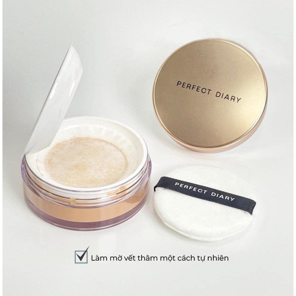 Phấn Phủ Perfect Diary Weightless Soft Velvet Blurring Loose Powder 7g #01 Trong suốt