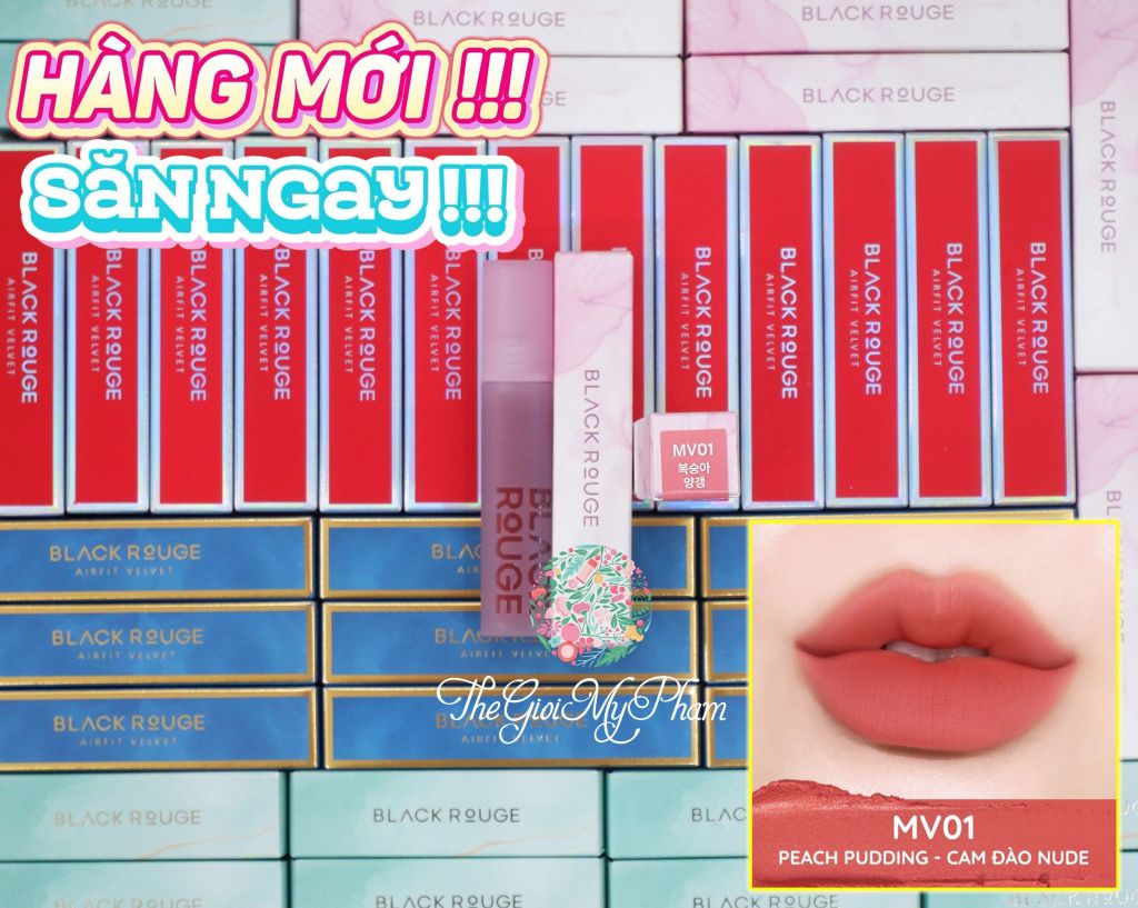 Son Kem Black Rouge Muddish Cushion Velvet #MV01