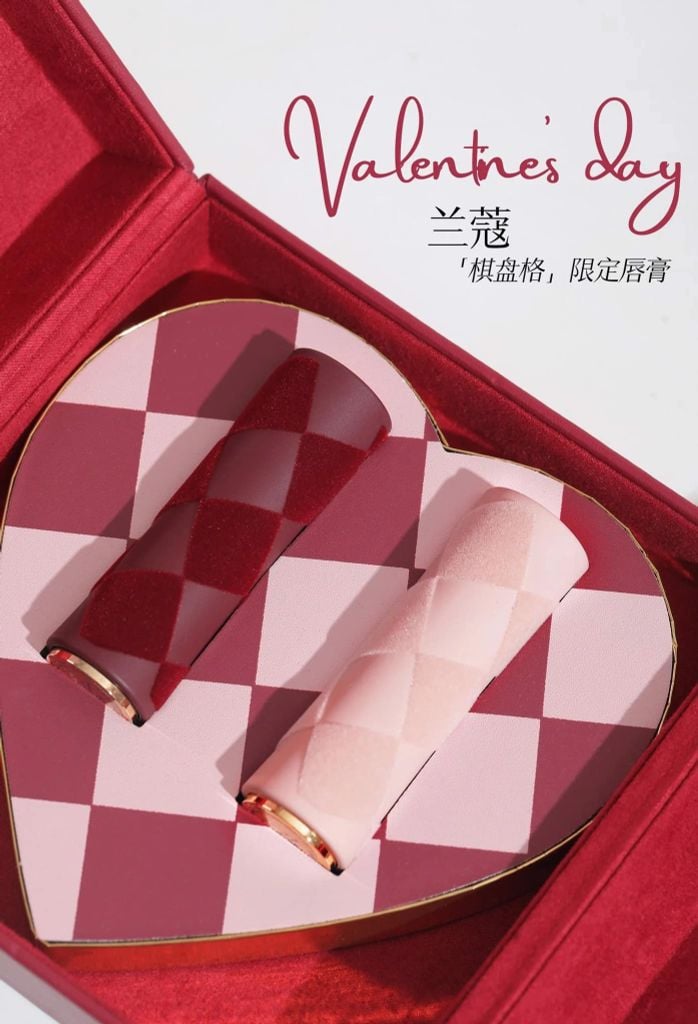 SET Trái Tim Đỏ - Set Son LANCOME L'Absolu Rouge Valentine Limited Edition 2023