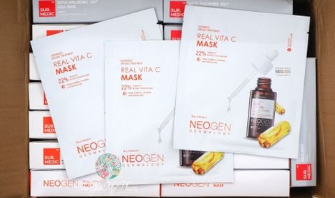 Mặt Nạ Neogen Serum X3 Dưỡng Trắng Mờ Thâm Neogen Real Vita C Mask 22%