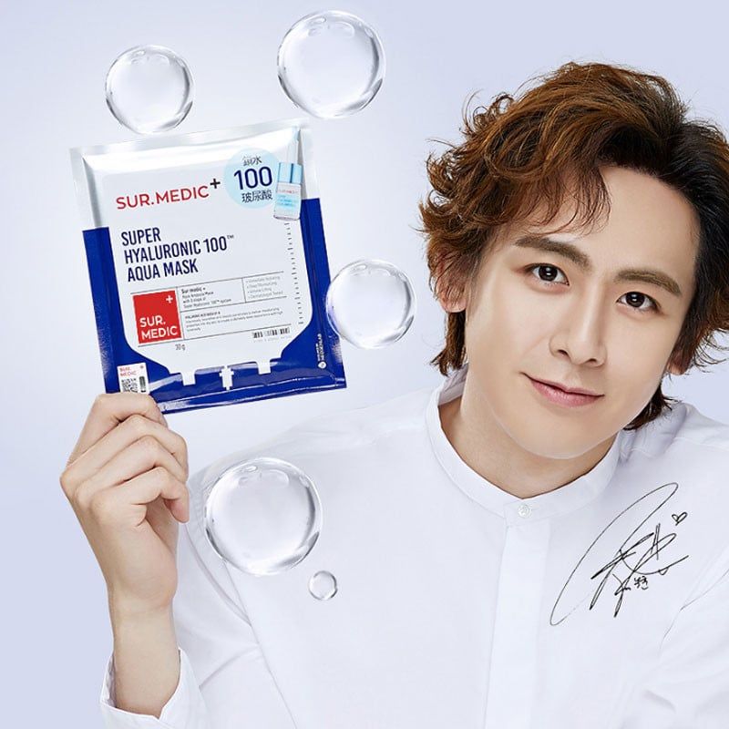 Sur.Medic - Mặt Nạ Cấp Nước & Cấp Ẩm Chuyên Sâu Super Hyaluronic 100 Aqua Mask