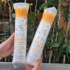 Bông Tẩy Trang Mihoo Bông Tròn Túi 150 Miếng