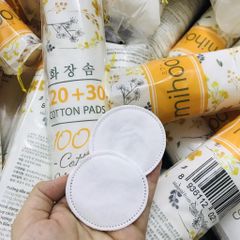 Bông Tẩy Trang Mihoo Bông Tròn Túi 150 Miếng