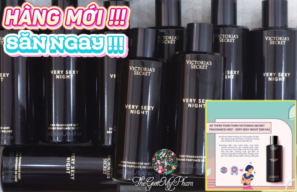 Xịt Thơm Body Victoria's Secret Very Sexy Night 250ml ( Ko Tđ)