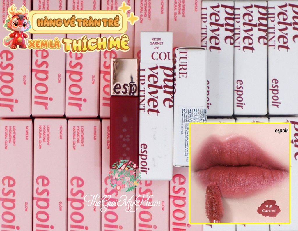 Espoir - Son Kem Espoir Couture Lip Tint Shine #Garnet