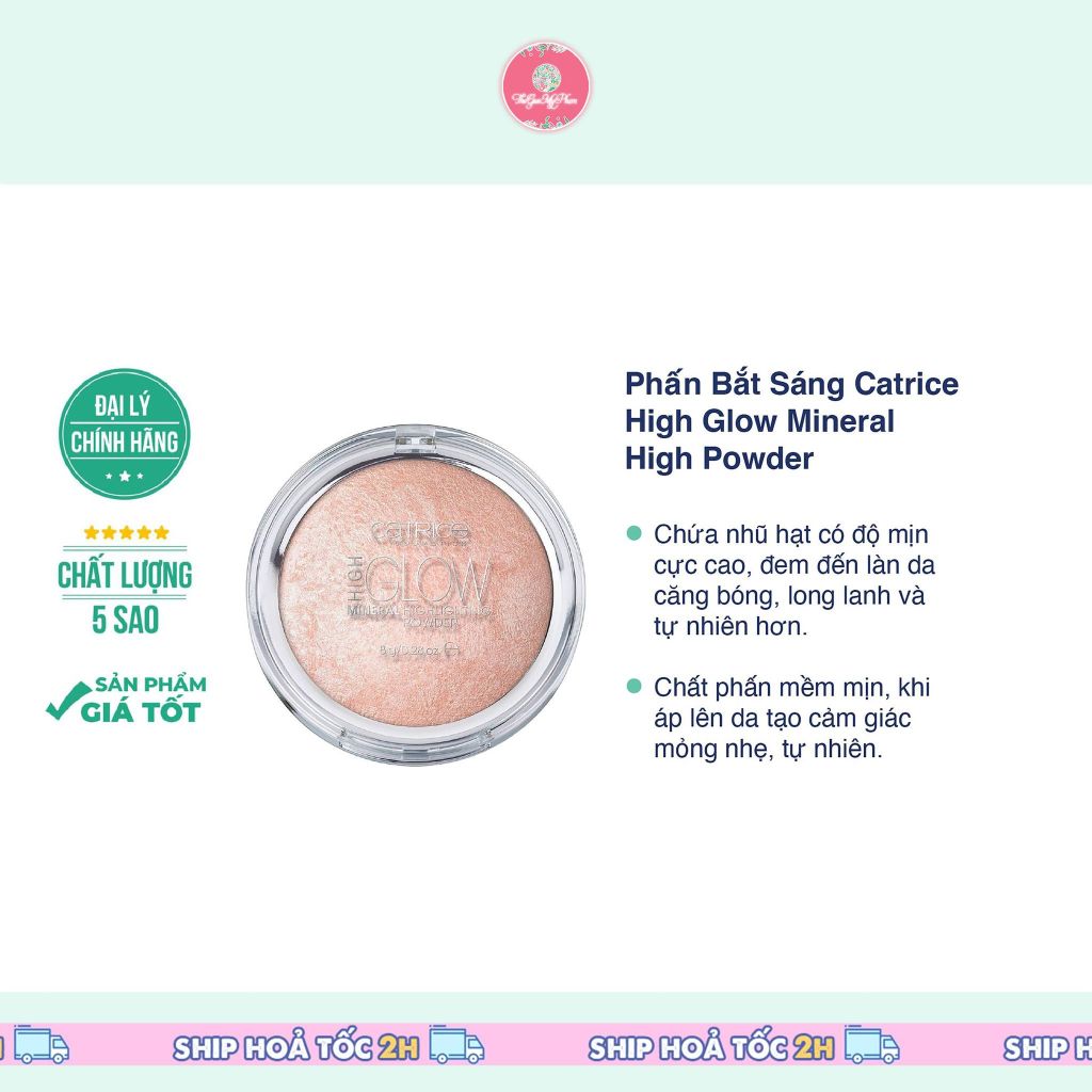 Phấn Nhũ Bắt Sáng Catrice High Glow Mineral Highlighting Powder