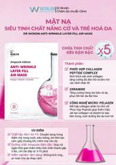 Mặt Nạ Wonjin Ampoule #Anti-Wrinkle (Hồng)