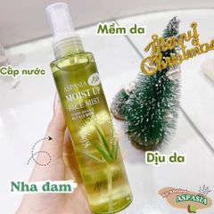 Xịt Khoáng Aspasia Moist Up Face Mist Aloe 150ml