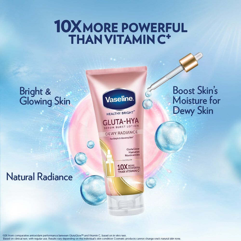 Vaseline - Gluta-Hyal 330ml #Dewy Radiance (Hồng)