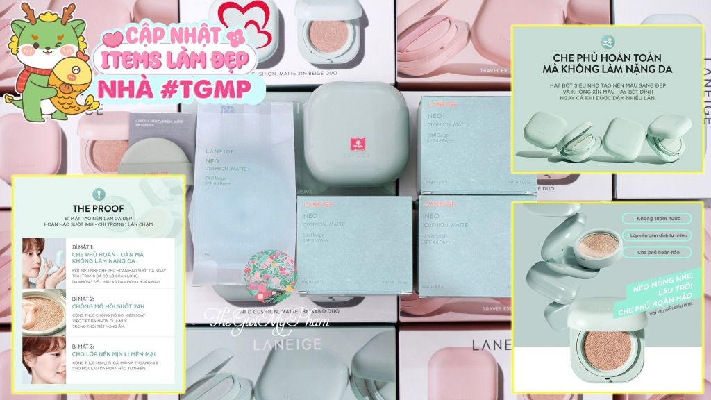 Laneige - NEO Cushion Matte #23N1 Sand (Kèm 1 lõi) Ko tđ