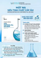 Mặt Nạ Wonjin #Hyal Pantenol Fill Air Mask (Xanh Dương)