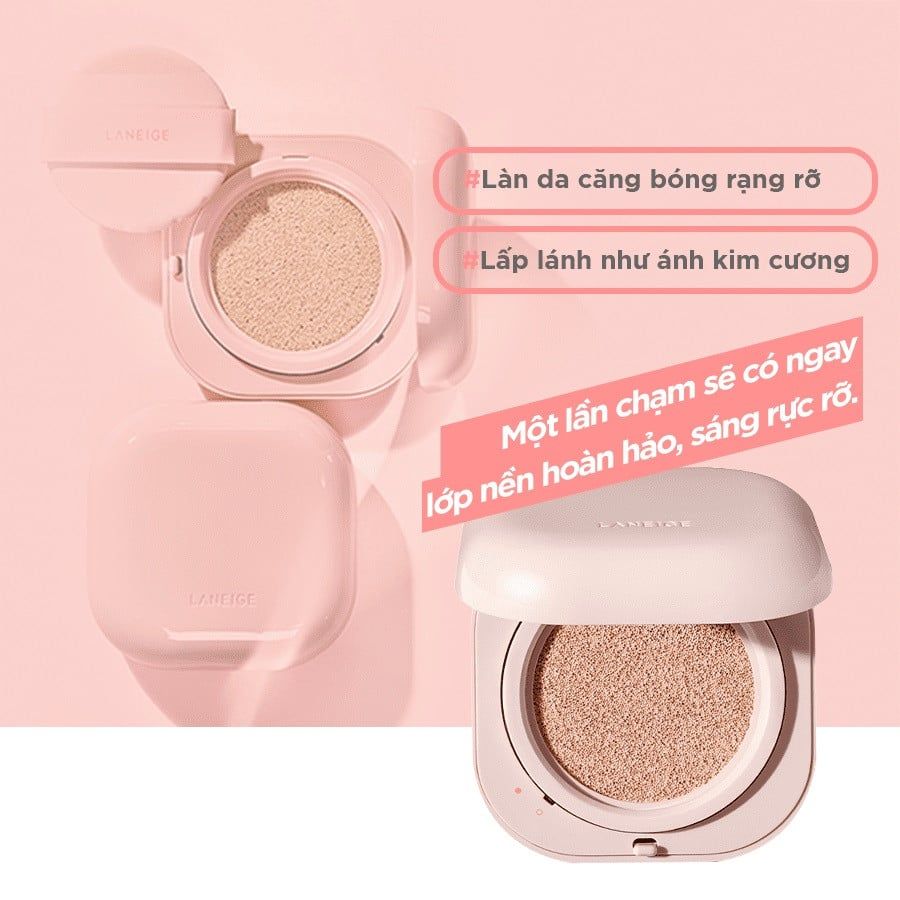 Laneige - NEO Cushion Glow #21N1 Beige (Kèm 1 lõi) Ko tđ
