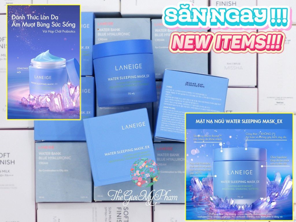 Mặt Nạ Ngủ LANEIGE Water Sleeping Mask_EX 70ml