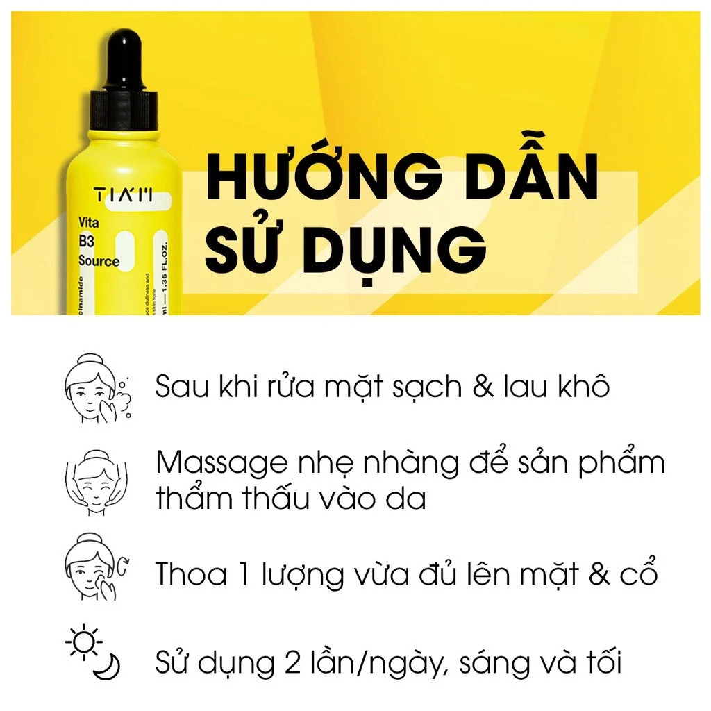 Tinh Chất Sáng Da Giảm Thâm Nám, Phục Hồi Sau Mụn Tiam Vita B3 SourceSerum Dưỡng  Trắng Tia'm Vita B3 Source 40ml – Thế Giới Mỹ Phẩm Bình Dương