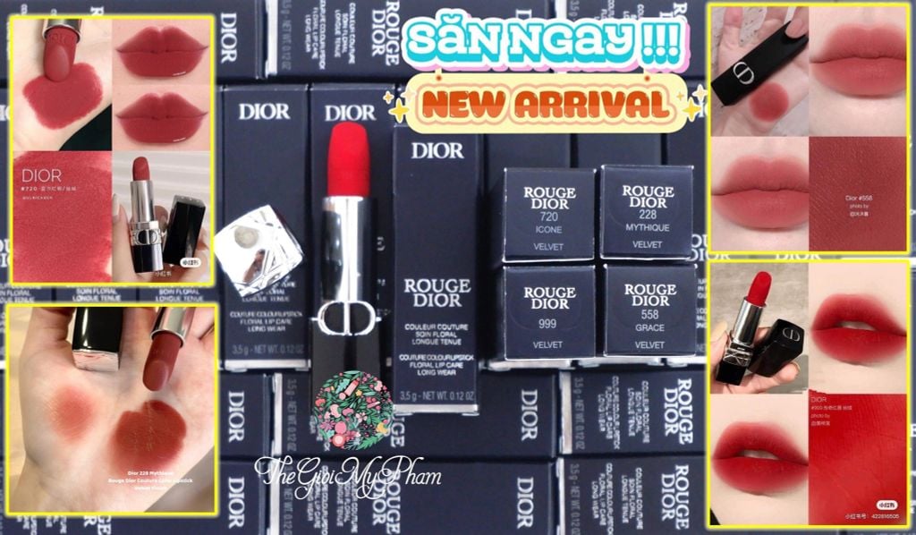 Son Thỏi Dior Rouge #999 Velvet ( Ko Tđ) Mẫu Mới