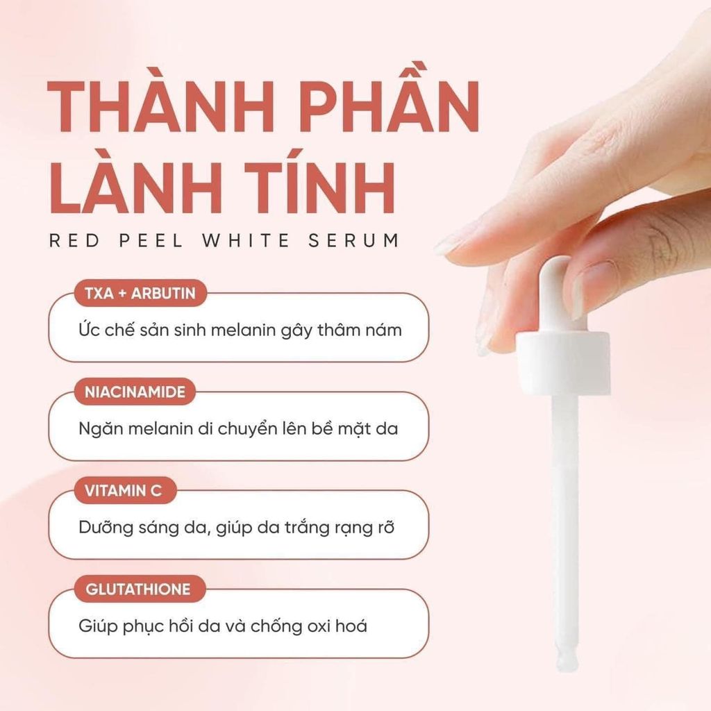 Tinh Chất Dưỡng Trắng, Đều Màu Da So Natural Red Peel White 11ml (Nhỏ)